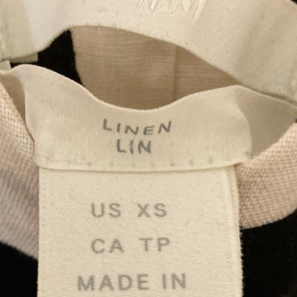 H&M Patterned Linen Button Front Tank Top - Picture 4 of 4